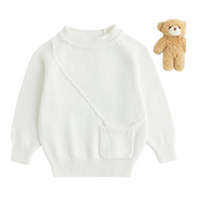 Arilas Cute Bear Pocket Sweater for Babies