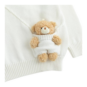 Arilas Cute Bear Pocket Sweater for Babies